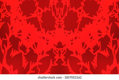 Light Red vector natural elegant background. Blurred decorative design in Indian style with lines drown by child. The elegant pattern can be used as a part of a brand book.