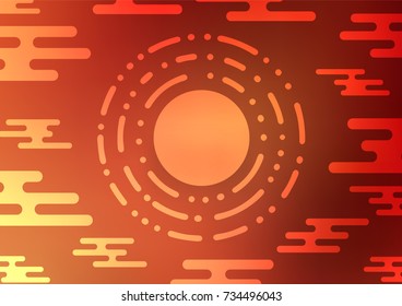 Light Red vector natural elegant background. Doodles on blurred abstract background with gradient. A new texture for your design.
