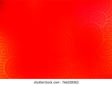 Light Red vector natural elegant template. Colorful abstract illustration with lines in Asian style. A completely new template for your business design.