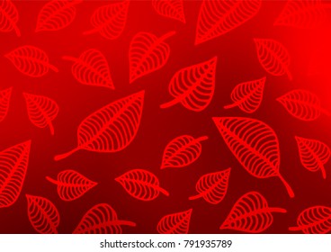 Light Red vector natural elegant background. Creative illustration in blurred style with doodles and Zen tangles. The template can be used as a background for cell phones.