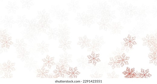 Light red vector natural layout with flowers. Modern design with gradient Flowers on abstract background. Smart design for leaflets, books.