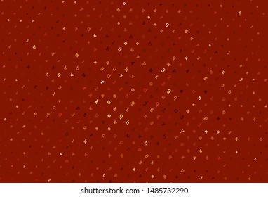 Light Red vector pattern with ABC symbols. Shining illustration with ABC symbols on abstract template. Smart design for promotion of university.