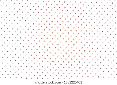 Light Red vector pattern with ABC symbols. Modern geometrical illustration with ABC english symbols. Best design for a college poster, banner.