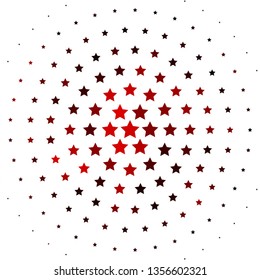 Light Red vector pattern with abstract stars. Modern geometric abstract illustration with stars. Pattern for wrapping gifts.