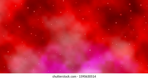 Light Red vector pattern with abstract stars. Colorful illustration with abstract gradient stars. Pattern for wrapping gifts.