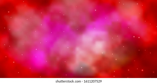 Light Red vector pattern with abstract stars. Colorful illustration with abstract gradient stars. Pattern for wrapping gifts.