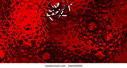 Light Red vector pattern with abstract shapes. Modern abstract illustration with gradient random forms. Smart design for your business.