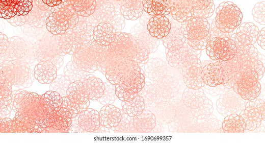 Light Red vector pattern with abstract shapes. Colorful illustration with simple gradient shapes. Elegant design for wallpaper set.