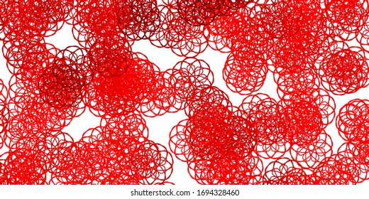 Light Red vector pattern with abstract shapes. Modern abstract illustration with gradient random forms. Smart design for your business.