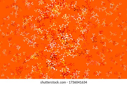 Light Red vector pattern with artificial intelligence network. Shining colorful illustration with real structure of AI. Pattern for science, futuristic designs.