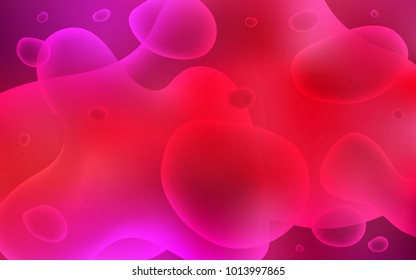 Light Red vector pattern with bent ribbons. Geometric illustration in memphis style with gradient.  Memphis design for your web site.