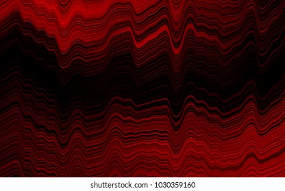 Light Red vector pattern with bent lines. A vague circumflex abstract illustration with gradient. A completely new marble design for your business.