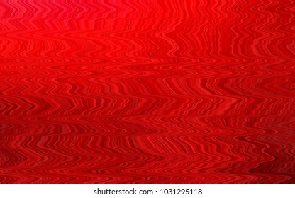 Light Red vector pattern with bent lines. Geometric illustration in marble style with gradient.  Textured wave pattern for backgrounds.