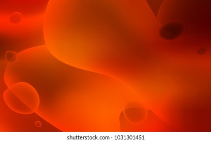 Light Red vector pattern with bent lines. Shining illustration, which consist of blurred lines, circles. New composition for your brand book.