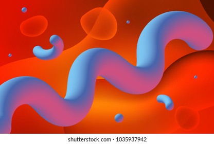 Light Red vector pattern with bent lines. Colorful abstract illustration with gradient lines. A completely new memphis design for your business.