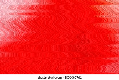 Light Red vector pattern with bent ribbons. Modern gradient abstract illustration with bandy lines. A completely new marble design for your business.