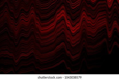 Light Red vector pattern with bent ribbons. Colorful abstract illustration with gradient lines. The template for cell phone backgrounds.