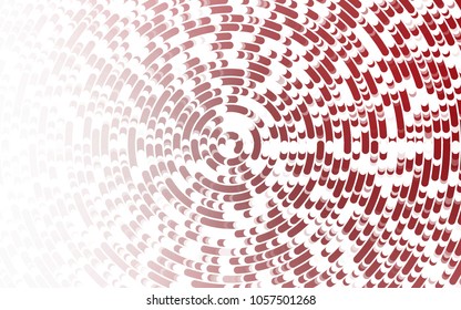 Light Red vector pattern with bent lines. A vague circumflex abstract illustration with gradient. Brand-new design for your ads, poster, banner.