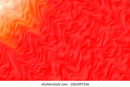 Light Red vector pattern with bent lines. Glitter abstract illustration with wry lines. Marble design for your web site.