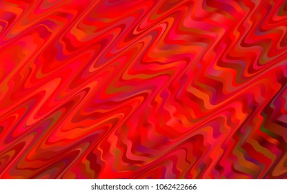 Light Red vector pattern with bent ribbons. Brand-new colored illustration in marble style with gradient. Marble style for your business design.