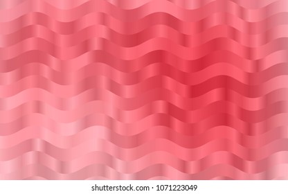Light Red vector pattern with bent lines. Colorful abstract illustration with gradient lines. A new texture for your  ad, booklets, leaflets.