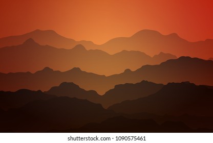 Light Red vector pattern with bent ribbons. A completely new color illustration in mountain style. A new texture for your  ad, booklets, leaflets.