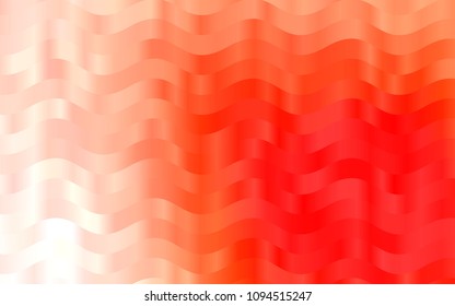 Light Red vector pattern with bent lines. A vague circumflex abstract illustration with gradient. A new texture for your  ad, booklets, leaflets.