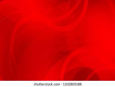 Light Red vector pattern with bent lines. Glitter abstract illustration with wry lines. A new texture for your  ad, booklets, leaflets.