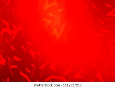 Light Red vector pattern with bent ribbons. Modern gradient abstract illustration with bandy lines. Pattern for your business design.