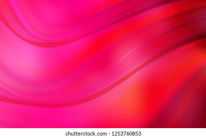 Light Red vector pattern with bent ribbons. Shining crooked illustration in marble style. Brand new design for your ads, poster, banner.
