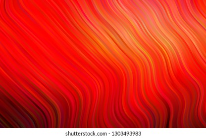 Light Red vector pattern with bent ribbons. Colorful illustration in abstract marble style with gradient. Brand new design for your ads, poster, banner.