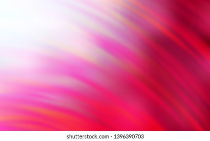 Light Red vector pattern with bent lines. Modern gradient abstract illustration with bandy lines. The best colorful design for your business.