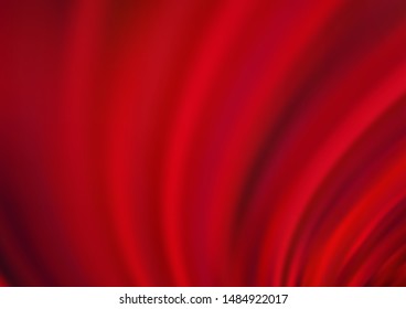 Light Red vector pattern with bent ribbons. A vague circumflex abstract illustration with gradient. A completely new template for your business design.