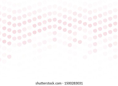 Light Red vector pattern with bent lines. Brand new colorful illustration in simple style. The best colorful design for your business.
