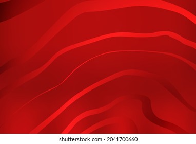 Light Red vector pattern with bent lines. Colorful illustration in abstract style with gradient. Texture for booklets, leaflets.