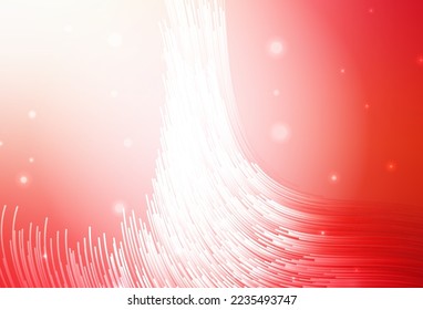 Light Red vector pattern with bent lines. Colorful gradient illustration in simple style with lines. Pattern for your design.