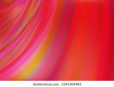 Light Red vector pattern with bent ribbons. An elegant bright illustration with gradient. A new texture for your  ad, booklets, leaflets.