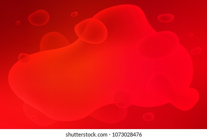 Light Red vector pattern with bubble shapes. Shining illustration, which consist of blurred lines, circles. New composition for your brand book.