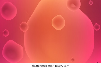 Light Red vector pattern with bubble shapes. Shining illustration, which consist of blurred lines, circles. New composition for your brand book.