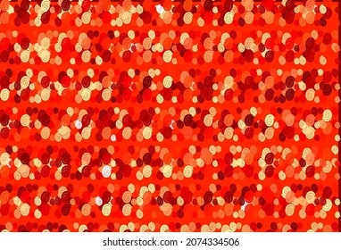 Light Red vector pattern with bubble shapes. Glitter abstract illustration with wry lines. The elegant pattern for brand book.