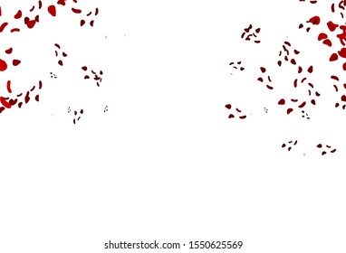Light Red vector pattern with chaotic shapes. Modern abstract illustration with colorful random forms. Elegant design for wallpapers.