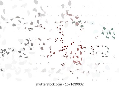 Light Red vector pattern with chaotic shapes. Colorful chaotic forms with gradient in modern style. Best smart design for your business.