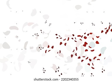 Light Red vector pattern with chaotic shapes. Colorful chaotic forms with gradient in modern style. Background for a cell phone.