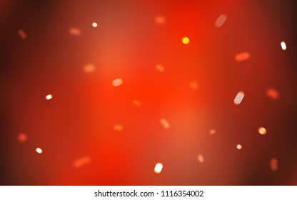 Light Red vector pattern with christmas snowflakes. Decorative shining illustration with snow on abstract template. The template can be used as a new year background.