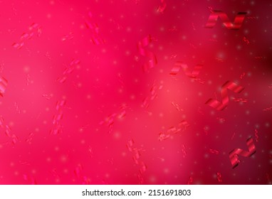 Light Red vector pattern in Christmas style. A Smart Illustration with gradient Christmas elements. Template for lettering, typography.