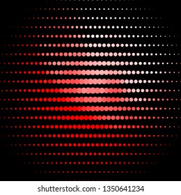 Light Red vector pattern with circles. Colorful illustration with gradient dots in nature style. Pattern for websites, landing pages.