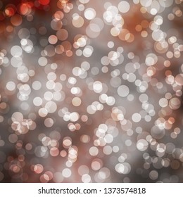 Light Red vector pattern with circles. Glitter abstract illustration with colorful drops. Pattern for booklets, leaflets.