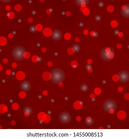 Light Red vector pattern with circles, stars. Abstract illustration with colorful spots, stars. New template for a brand book.