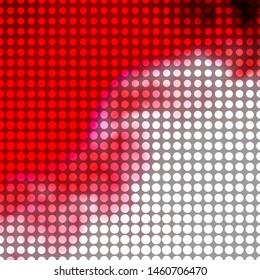 Light Red vector pattern with circles. Abstract decorative design in gradient style with bubbles. New template for your brand book.