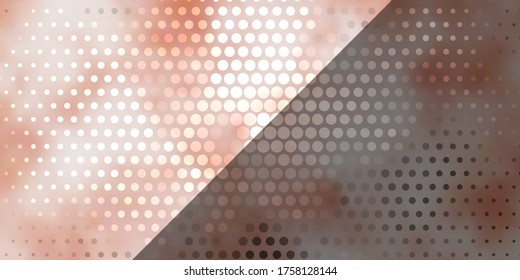 Light Red vector pattern with circles. Abstract colorful disks on simple gradient background. Pattern for business ads.